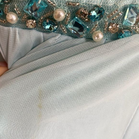 City Studio Baby Blue Long Dress - Picture 6 of 6